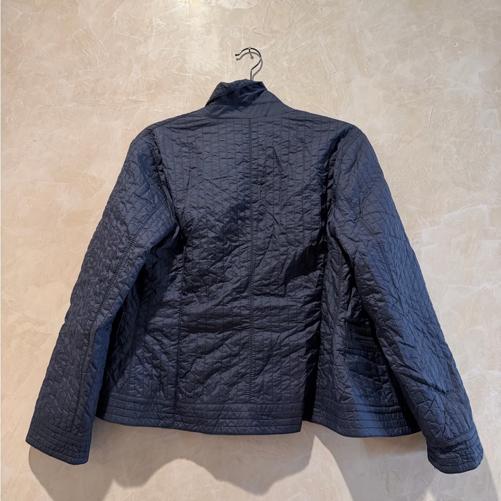 Armani Collezioni Quilted Navy Jacket Sz 8 - Picture 5 of 5